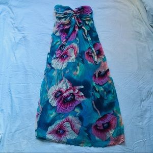 Strapless Floral Maxi 🌸